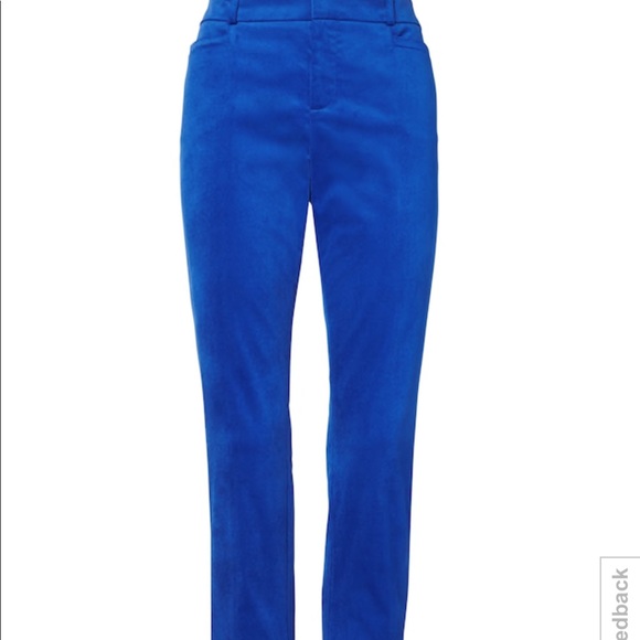 Blue velvet Banana Republic pants - Picture 2 of 2